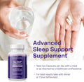 Sleeping Pills & Resveratrol Supplement for anti Aging - Sleep Supplement with Melatonin, Resveratrol, Zinc & Magnesium - Wake up Looking Younger