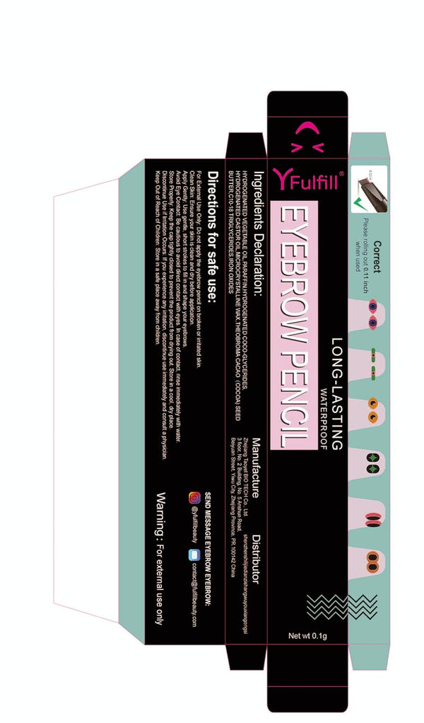 Eyebrow Pencils for Women - Waterproof, Dark Brown
