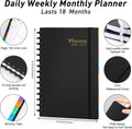 Daily Planner 2025-2026, Monthly Weekly Daily Planner 2025-2026, 18 Month with Tabs, July 2025 - December 2026 Time Management Manual, 100GSM
