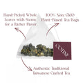 OOTINE | Taiwan Oolong Tea Sampler (3 Flavors, 9 Sachets) | Floral, Fruity & Toasted Notes | Whole Leaves in Plant-Based Pyramid Sachets | Coffee