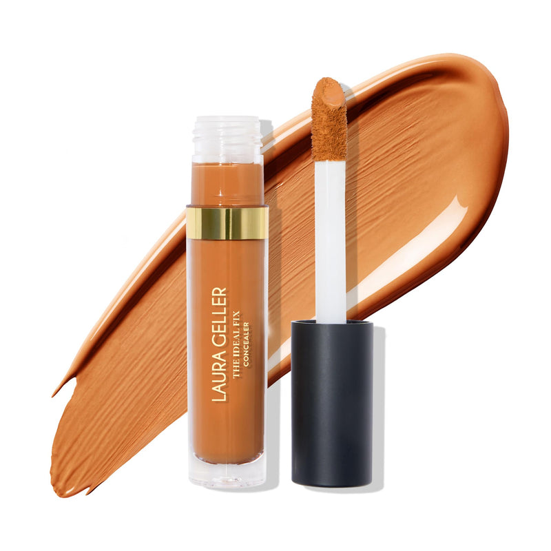 LAURA GELLER NEW YORK the Ideal Fix Concealer - Tan - Buildable Medium to Full Coverage Liquid Concealer - Covers under Eye Dark Circles &