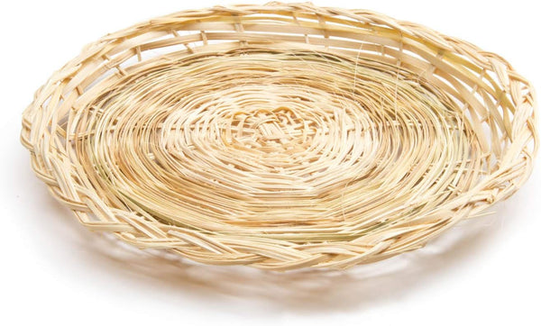Fox Run Brown Wicker Paper Plate Holders, 9 X 9 X 0.5 Inches