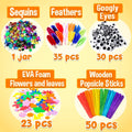 Goodyking Arts and Crafts Supplies for Kids - All in One Kid Crafts Toddler Activities Kids School Supplies Age 4 5 6 7 8 Years Old Craft Art
