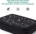 External Hard Drive Portable Carrying Case Digital Gadget Case Waterproof Black