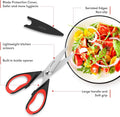 Ibayam Kitchen Scissors All Purpose Heavy Duty, Kitchen Utensils Set, Stainless Steel Cooking Utensils Gadgets, Meat Poultry Food Shears