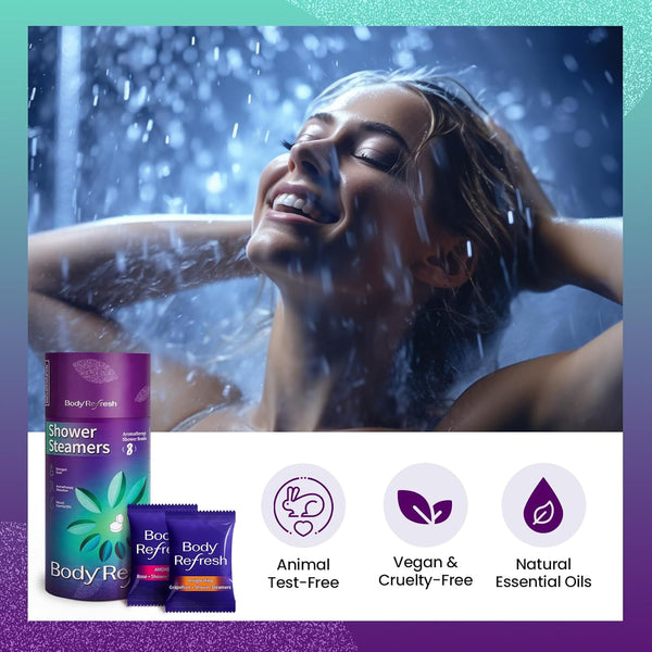 Shower Steamers Aromatherapy - Birthday Gifts for Women, 8 Pack Shower Bombs with Essential Oils, Stress Relief Spa Gifts for Women Mom,