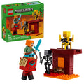 LEGO Minecraft the Nether Lava Battle Toy and Playset - Building Minecraft Toy for Kids, Ages 6+ - Alex, Wither Skeleton, Blaze and Strider