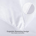 Kingsley Trend King Comforter Duvet Insert - All Season Quilted Ultra Soft Breathable down Alternative, Box Stitch White Comforter with Corner
