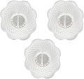 DANCO Tub Drain Protector Hair Catcher | Strainer | Bathtub Drain Snake, Snare and Auger | Hair Drain Clog Prevention | 3-Pack (10876), White