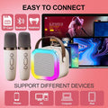Karaoke Machine for Kids, Kids Karaoke Machine Gifts for Girls and Boys Family Party, Kids Karaoke Machine for Girls with 2 Wireless Microphones,