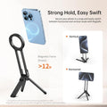 ULANZI MA30 Magnetic Phone Tripod Stand for Iphone - Aluminium Maglock Smartphone Mini Tripod Pocket Cell Phone Stand Dual-Sided Magnet Quick