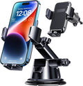 Car Phone Holder Mount, [Military-Grade Suction & Super Sturdy Base] 3 in 1 Universal Phone Mount for Car Dashboard Windshield Air Vent Car Mount