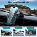 Car Phone Holder Mount, [Military-Grade Suction & Super Sturdy Base] 3 in 1 Universal Phone Mount for Car Dashboard Windshield Air Vent Car Mount