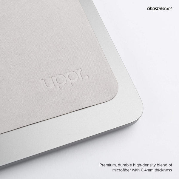 UPPERCASE GhostBlanket Screen Keyboard Imprint Protection Microfiber Liner and Cleaning Cloth 13" Compatible with MacBook Pro 13"/14", MacBook Air