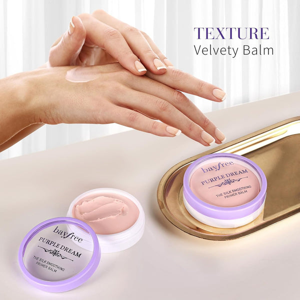 Silk Smoothing Primer Balm, Poreless Primer for Smooth & Flawless Skin, Long Lasting, Soft Texture, Matte Finish, Fills in Pores and Fine Lines,