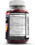 Clean Nutra Melatonin Gummies 10Mg | Sleep Aid Valerian Root L-Theanine Vitamin B6 C Lemon Balm Magnesium Hibiscus Beta Carotene Saffron &