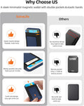 Upgraded for Magsafe Wallet, Strongest Magnetic Wallet, for Iphone Walle T Magsafe with 2 Card Slots, Magnetic Card Holder for Iphone