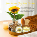 Sunflower Initial Gifts, Get Well Soon Gifts, Self Care Spa Birthday Gifts for Women Monogrammed Gifts, Sunshine Gift Baskets, Personalized Gifts, M