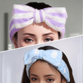 Teenitor 5pcs Makeup Headband with Removable Bow, Spa Headband for Washing Face for Teen Girls Women, Christmas Gifts Basket for Teens Girls