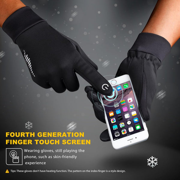 SIMARI Winter Gloves Women Men Ski Snow Gloves Liner Thermal Warm Touch Screen, Suit for Running, Cycling, Biking, Hiking, Driving, Walking,