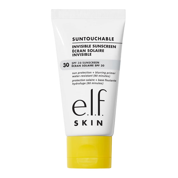 E.L.F. SKIN Suntouchable Invisible SPF 35, Lightweight, Gel-Based Sunscreen for a Smooth Complexion, Doubles as a Makeup Primer, Vegan &