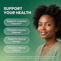 Clean Nutraceuticals Quercetin Zinc Vitamin C Vitamin D Bromelain Elderberry - Lung Immune Support Supplement Adults with Artemisinin, Sea Moss,