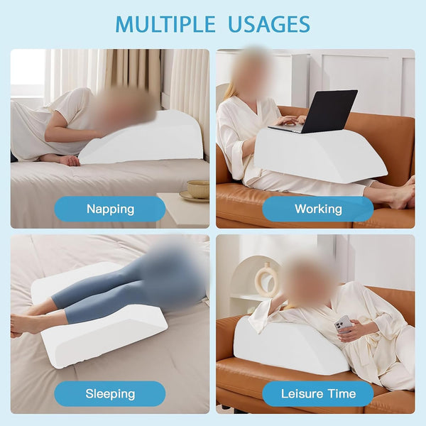 Greaton, Leg Wedge Elevation Pillow for Blood Circulation | Relieved & Recovers Foot and Ankle Injuries | Pillows for Swelling | Multi-Purpose |