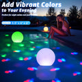 Rechargeable Floating Pool Lights, 6 Inch Light up Pool Balls with Underwater Lights Show, Color Changing LED Pool Light That Float, IP68