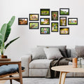 Hoikwo 18 Packs 3.5X5 Small Black Multi Picture Frames Set for Family Photos, Artwork, Light Weight Bulk 3.5 by 5 Frames Pack for Wall Hanging and