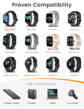 Sinoacc Smart Watch Charger for Skg Letsfit Cubitt Yamay Willful Fitpolo Tozo Wyze Umidigi Blackview 3.3Ft USB Magnetic Charging Cable Cord for