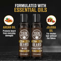 Viking Revolution Beard Wash and Beard Conditioner for Men with Argan Oil and Jojoba Oil - Beard Softener and Strengthener Beard Care Beard