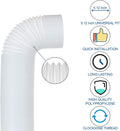 Portable Air Conditioner Hose 5 Inch Diameter 59" Length, AC Exhaust Vent Hose Extension, Clockwise Thread Protable Air Conditioner Parts