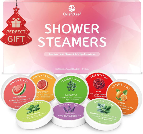 Shower Steamers Aromatherapy, Self Care Birthday Gifts for Women, 8 Pack Stocking Stuffers Christmas Gifts for Mom Men Teen Girls Adults, Stress