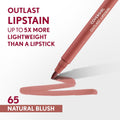 COVERGIRL Outlast, 65 Natural Blush, Lipstain, Smooth Application, Precise Pen-Like Tip, Transfer-Proof, Satin Stained Finish, Vegan Formula, 0.06Oz
