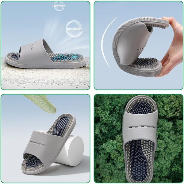 Acupressure Massage Slippers Acupressure Foot Massager Shoes Reflexology Sandals Gift for Men Women Reduce Feet Neuropathy Pain Relief and Tension