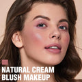 FOCALLURE Cream Blush Makeup,Buildable Blush Stick for Cheeks,Matte and Dewy Finish,Long Wearing,Easy Application,Lightweight Multi Stick,Rose FLUSH