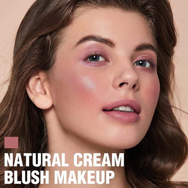 FOCALLURE Cream Blush Makeup,Buildable Blush Stick for Cheeks,Matte and Dewy Finish,Long Wearing,Easy Application,Lightweight Multi Stick,Rose FLUSH