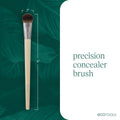 Ecotools Precision Concealer Makeup Brush, for Concealing under Eyes & Imperfections, Sculpt Skin, Works with Liquid & Cream Makeup, Synthetic
