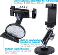 Gym Magnetic Phone Holder Mount with 360Â° Adjustable Dual Ballhead Magic Arm, Magnet Base Phone Mount for Gym Equipment, Refrigerator, or Any