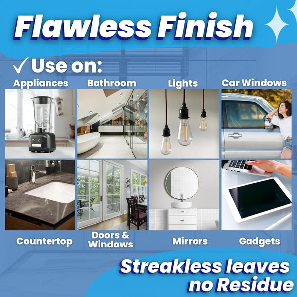 3 Pack Sprayway Glass Cleaner W/Microfiber Cleaning Cloth - Streak-Free Shine, Safe Formula, Multi Surface Glass, Door, Mirror & Window Cleaner