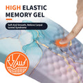 Ergonomic Mouse Pad Wrist Support with Massage Design, Wrist Rest Pain Relief Mousepad with Memory Foam&Non-Slip PU Base, Mouse Pads for Wireless