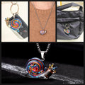 Unique Snail Pendant Necklace Multifunctional Steampunk Environmentally Friendly Design Jewelry Gift for Nature Lovers,Men,Women & Teens