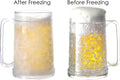 Double Wall Freezer Mug Frosty Mug Insulated Ice Cup with Gel 16Oz/450Ml (Set of 4)