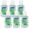 PURELL Advanced Hand Sanitizer Soothing Gel, Fresh Scent, 2 Fl Oz Travel Size Flip-Cap Bottle (Pack of 6), 3156-04-EC