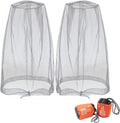 Benvo Mosquito Head Net Mesh, Face Neck Fly Netting Hood from Bugs Gnats Noseeums Screen Net for Any Outdoor Lover- with Carry Bags Fits Most