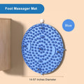 Foot Massager Mat, Manual Massage Tool with Magnetic Therapy Acupressure Disc for Feet Relaxation, Foot Relieve Stress Treatment (Blue)
