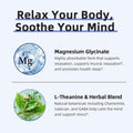 Magnesium Glycinate Supplement with L-Theanine, Chamomile & GABA â Supports Sleep, Calmness, Muscle Relaxation for Men & Women â Vegan,