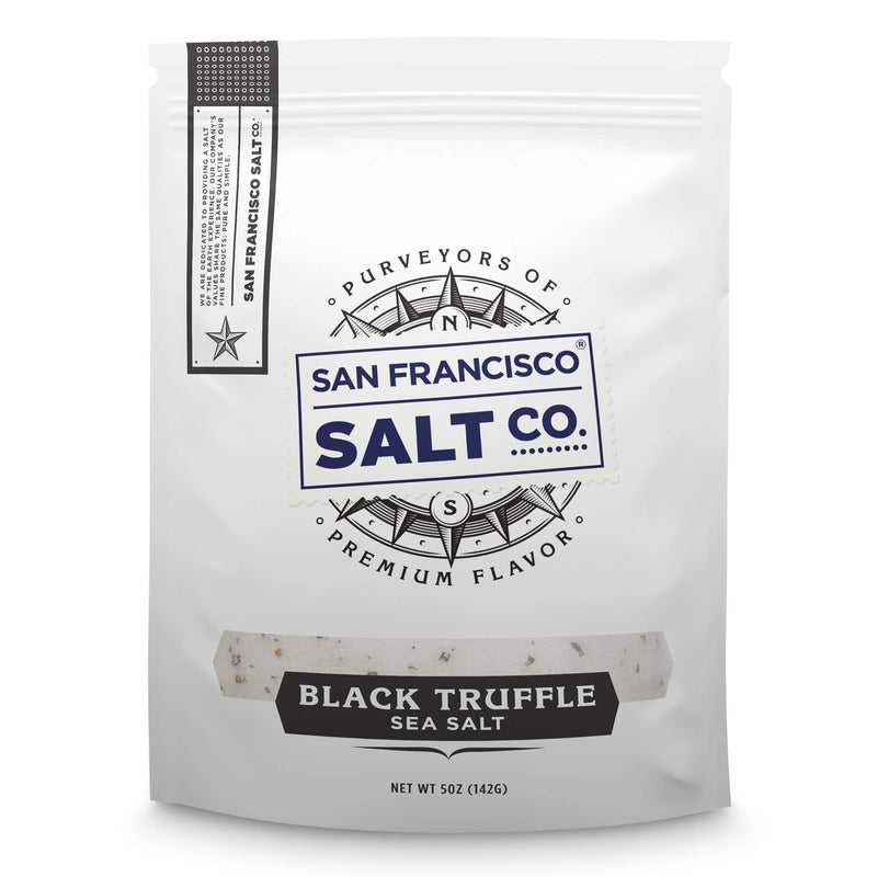 5 Oz. Resealable Pouch - Authentic Italian Black Truffle Salt by San Francisco Salt Company