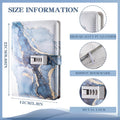 Diary with Lock, A5 Lockable Journal, PU Leather Combination Lock Diary, Lock Diary Planner Organizer for Men and Women, Office Product 8.6 X 5.9