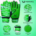 Soccer Goalie Gloves for Kids Youth Junior Boys 4Mm anti Slip Strong Grips Palm Football Goalkeeper Gloves